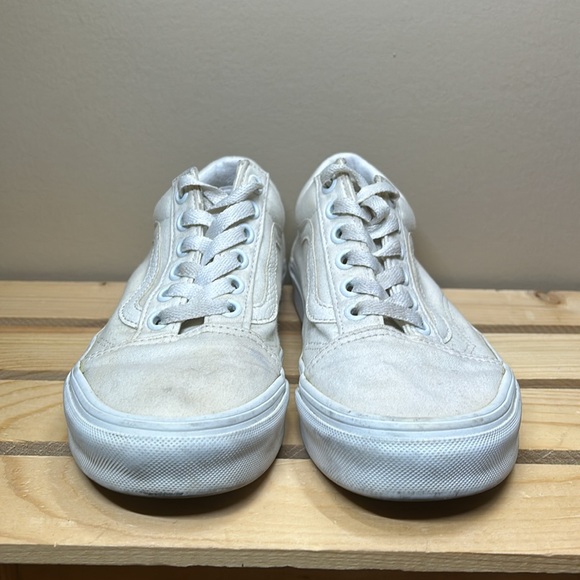 Vans Men’s size 4.5 Canvas/white low top - Picture 4 of 5